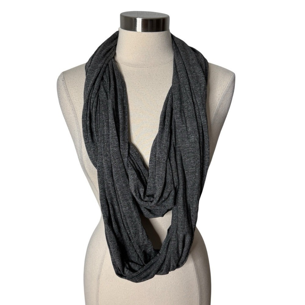 XCVI Gray Infinity‎ Scarf Womens One Size NEW Lagenlook Minimalist